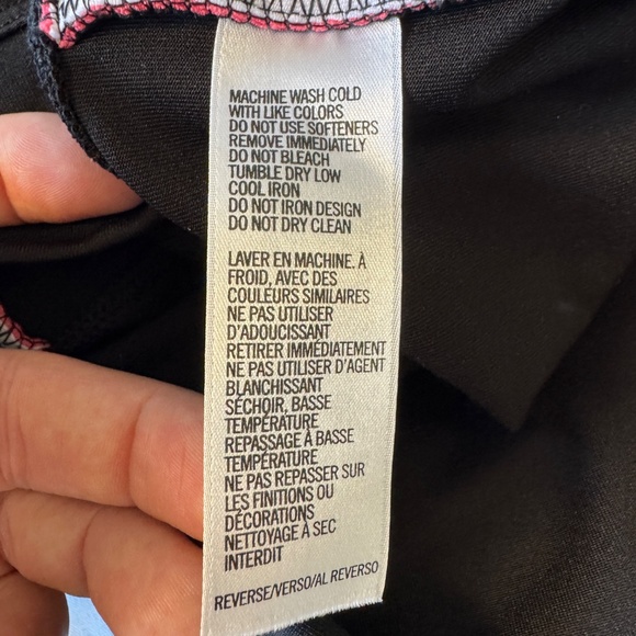 Izod Performx Women's Athletic Capri Yoga Pant Leggings Black Medium Stripe - Picture 5 of 12